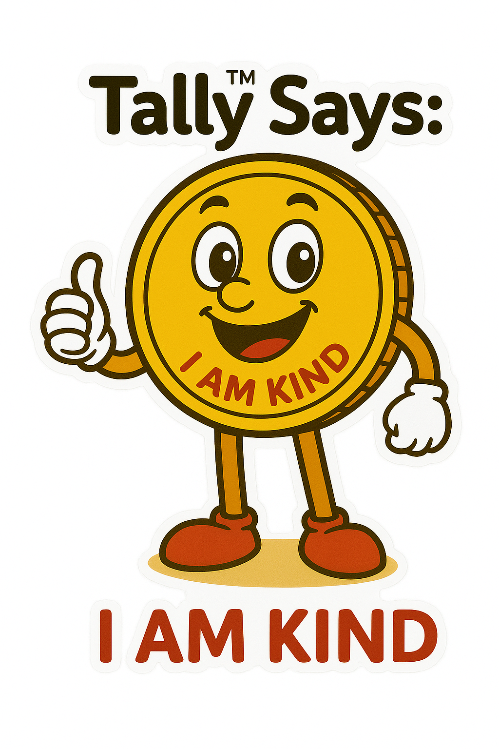 Tally™ Kindness Sticker Pack – 3 Designs • What If We Were®