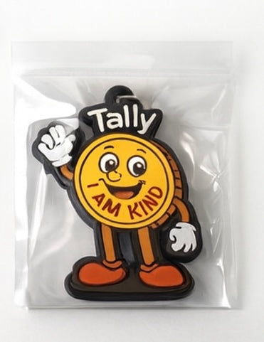 Tally™ “I Am Kind” Soft PVC Keychain – Durable, Kid-Friendly Backpack Charm